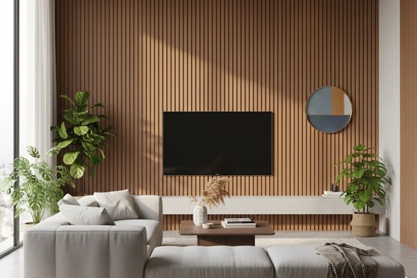 Balcões MDF e Painel Ripado PVC